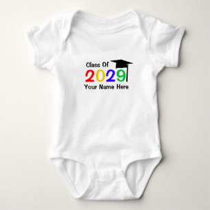 class of 2029 infant graduation baby bodysuit