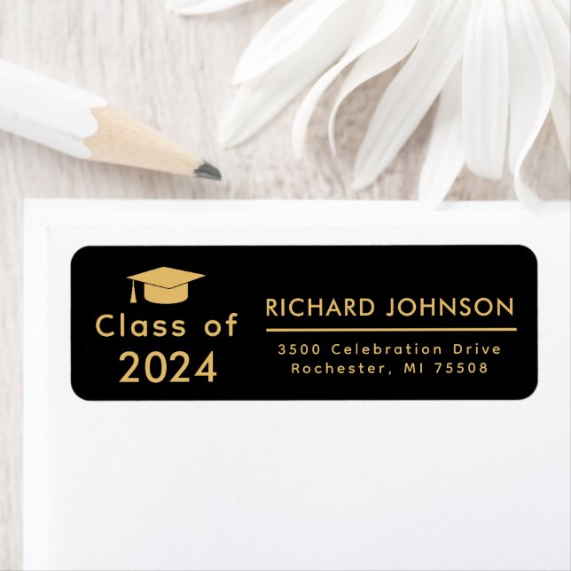  Class of 202X Black Gold Graduation Return (Insitu)