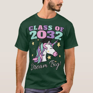 Class of 2032 Grow With Me Magical Unicorn Shirt