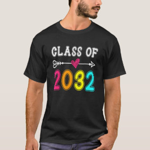 Class Of 2032 Pre K Graduate Preschool Graduation T-Shirt