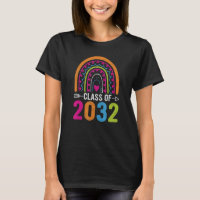 Class Of 2032 Rainbow Girls Boys Teacher Graduatio