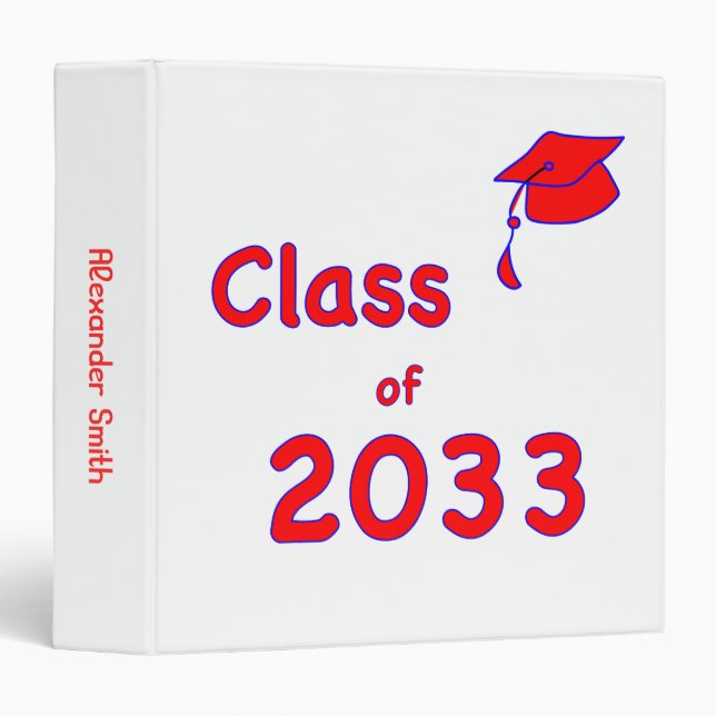 Class of 2033 Custom Binder (Front/Spine)