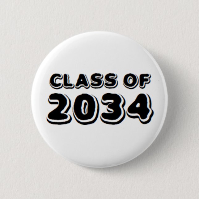 class of 2034 2 inch round button (Front)
