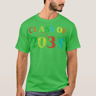 Class Of 2034 Grow With Me Graduation IV T-Shirt