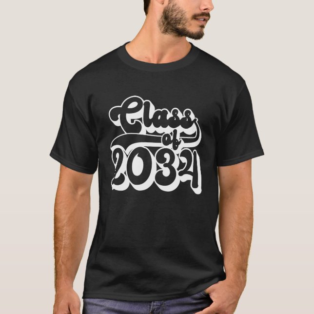 Class of 2034  Kindergarten Primary Junior High Sc T-Shirt (Front)