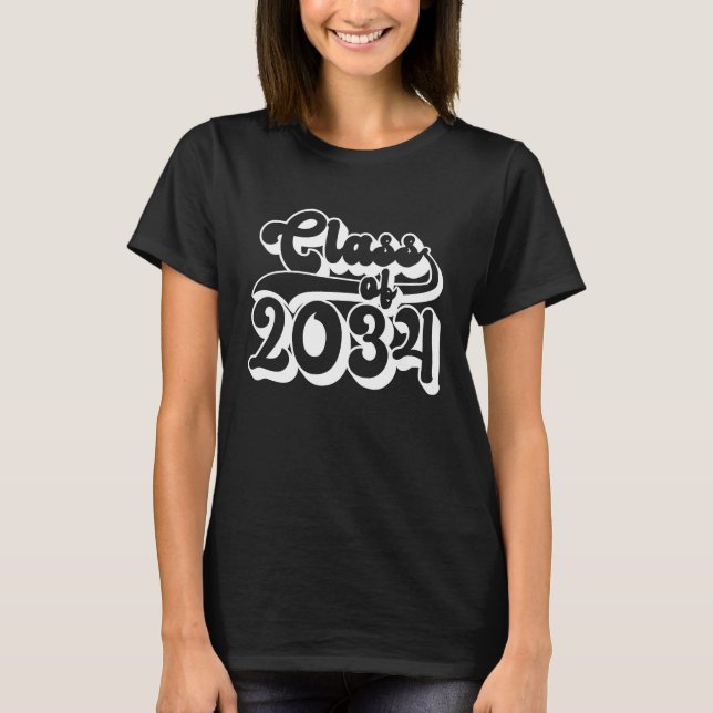 Class of 2034  Kindergarten Primary Junior High Sc T-Shirt (Front)