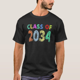 Class Of 2034 Pre K Graduate Preschool Graduation T-Shirt