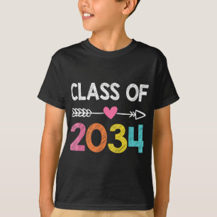 Class Of 2034 Pre-K Graduate Preschool Graduation T-Shirt