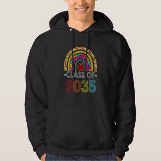 Class Of 2034 Rainbow Pink Graduate Preschool Kind Hoodie