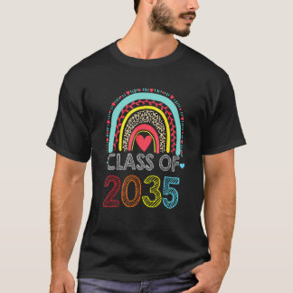 Class Of 2034 Rainbow Pink Graduate Preschool Kind T-Shirt