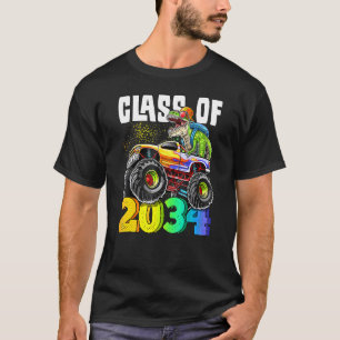 Class Of 2034 Rex Dinosaur Monster Truck Kindergar T-Shirt