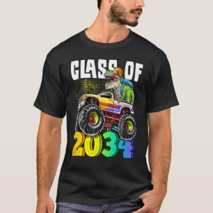 Class Of 2034 Rex Dinosaur Monster Truck Kindergar T-Shirt
