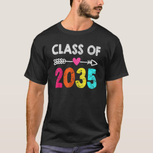 Class Of 2035 Back To School Pre K Graduate Vintag T-Shirt
