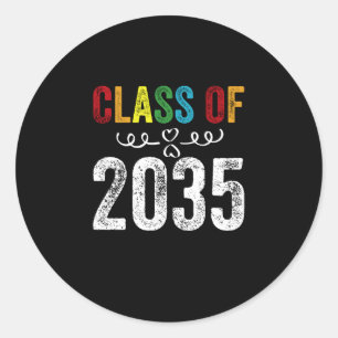 Class Of 2035 Classic Round Sticker