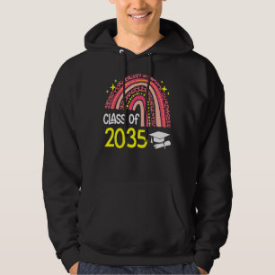 Class Of 2035 Graduation Graduate Rainbow Hoodie