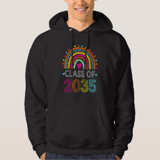 Class Of 2035 Grow With Me Colour Rainbow First Da Hoodie