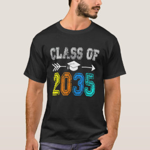 Class Of 2035 Grow With Me Graduation Back To Scho T-Shirt
