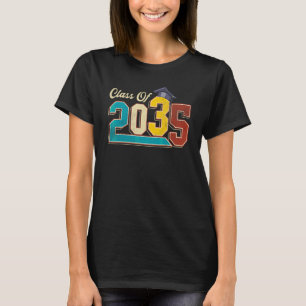 Class Of 2035 Grow With Me Graduation First Day Of T-Shirt