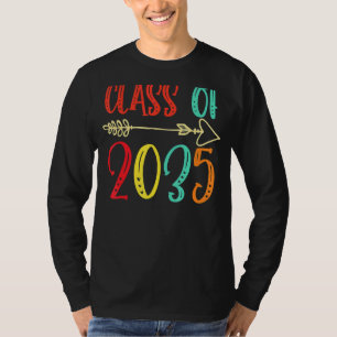 Class Of 2035 Grow With Me Graduation First Day Of T-Shirt