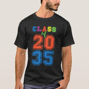 Class Of 2035 Grow With Me Graduation First Day Of T-Shirt