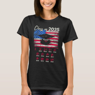 Class Of 2035 Grow With Me Graduation First Day Of T-Shirt