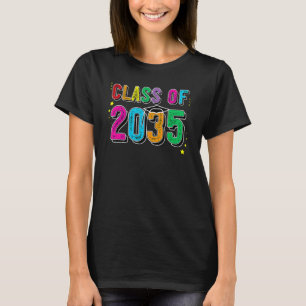 Class Of 2035 Grow With Me Kindergarten Graduation T-Shirt