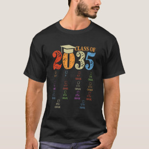 Class Of 2035 Grow With Me Pre K 12th Grade Back T T-Shirt