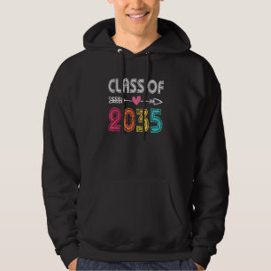 Class Of 2035 Grow With Me Pre K Kindergarten Grad Hoodie