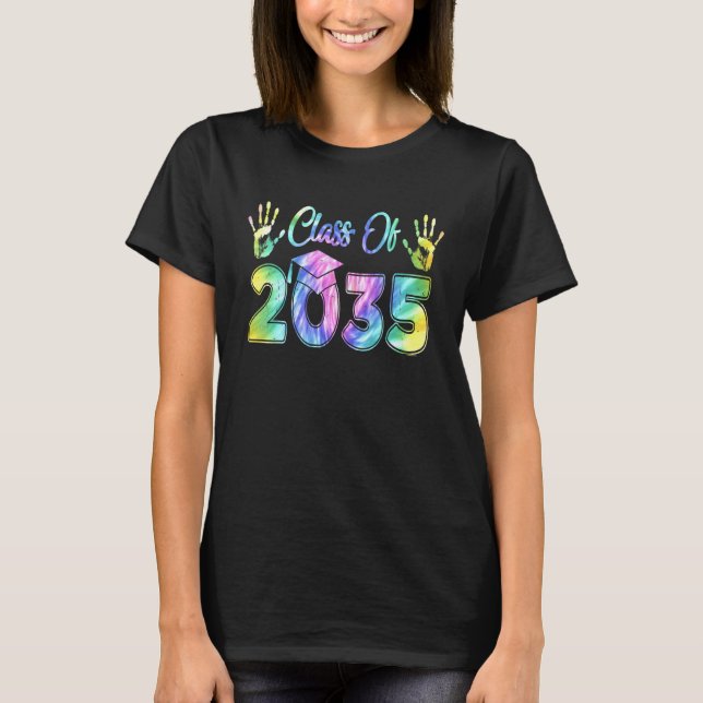 Class Of 2035 Grow With Me  Pre K Kindergarten Tie T-Shirt (Front)