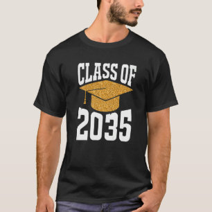 Class of 2035 Grow With Me Senior School Graduati T-Shirt