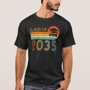 Class Of 2035 Kindergarten First Day Of School Vin T-Shirt