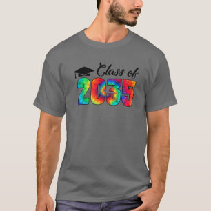 Class Of 2035 Kindergarten Grow With Me Graduation T-Shirt