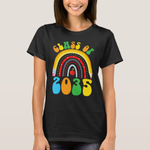 CLASS OF 2035 Kindergarten Grow With Me Student Sc T-Shirt