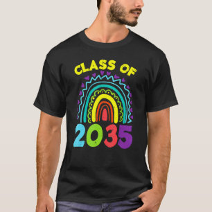 CLASS OF 2035 Kindergarten Grow With Me Student Sc T-Shirt