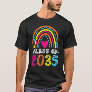 CLASS OF 2035 Kindergarten Grow With Me Student Sc T-Shirt
