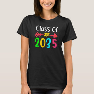 CLASS OF 2035 Kindergarten Grow With Me Student Sc T-Shirt