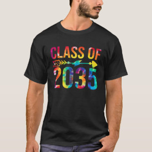 Class Of 2035 Kindergarten Pre K Grow With Me Back T-Shirt