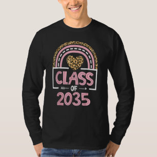 Class Of 2035 Kindergarten Pre K Grow With Me Grad T-Shirt