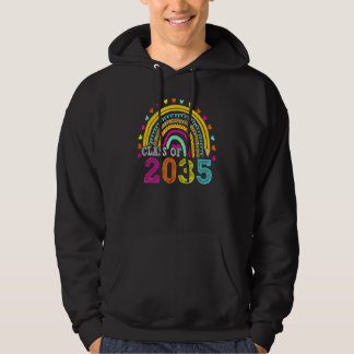 Class Of 2035 Rainbow Grow With Me First Day Of Sc Hoodie