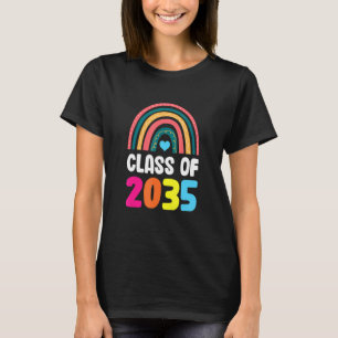 Class Of 2035 Rainbow Kindergarten Pre K Graduatio T-Shirt