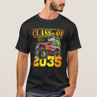 Class Of 2035 T Rex Dinosaur Monster Truck Pre-K B T-Shirt