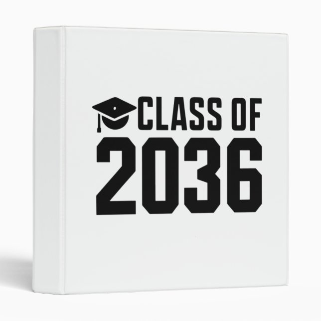 Class Of 2036 Grow With Me Back to School Binder (Front/Spine)