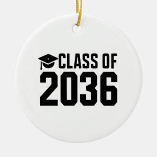 Class Of 2036 Grow With Me Back to School Ceramic Ornament
