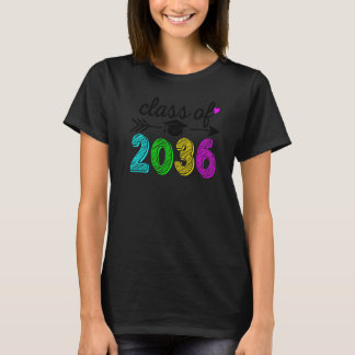 Class Of 2036 Grow With Me First Day Of Preschool  T-Shirt