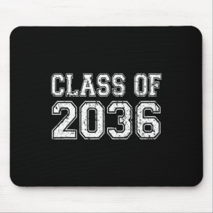 Class Of 2036 Grow With Me Graduation Vintage Mouse Pad