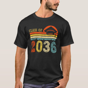 Class Of 2036 Grow With Me Kindergarten Graduation T-Shirt