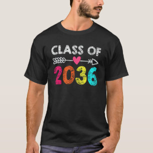 Class Of 2036 Handprint Pre K Kindergarten Prescho T-Shirt