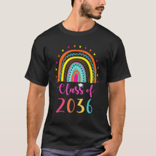 Class Of 2036 Kindergarten Graduate Graduation Rai T-Shirt
