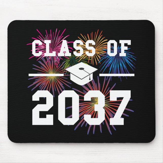 Class of 2037 First Day of School Grow with Me Mouse Pad (Front)