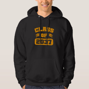 Class Of 2037 Grow With Me Class 2037 Idea Senior Hoodie